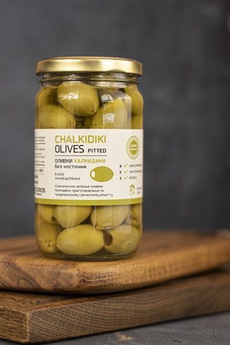 Зеленые оливки Халкидики без косточки - фото 4547
