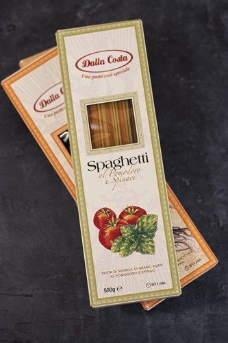 Спагетти Della Costa с томатами и шпинатом - фото 4740