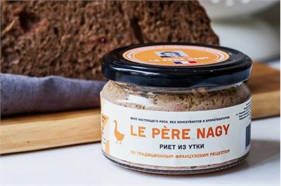 Риет из утки с белым вином Le Pere Nagy, РФ, 180 гр 2109 - фото 5310